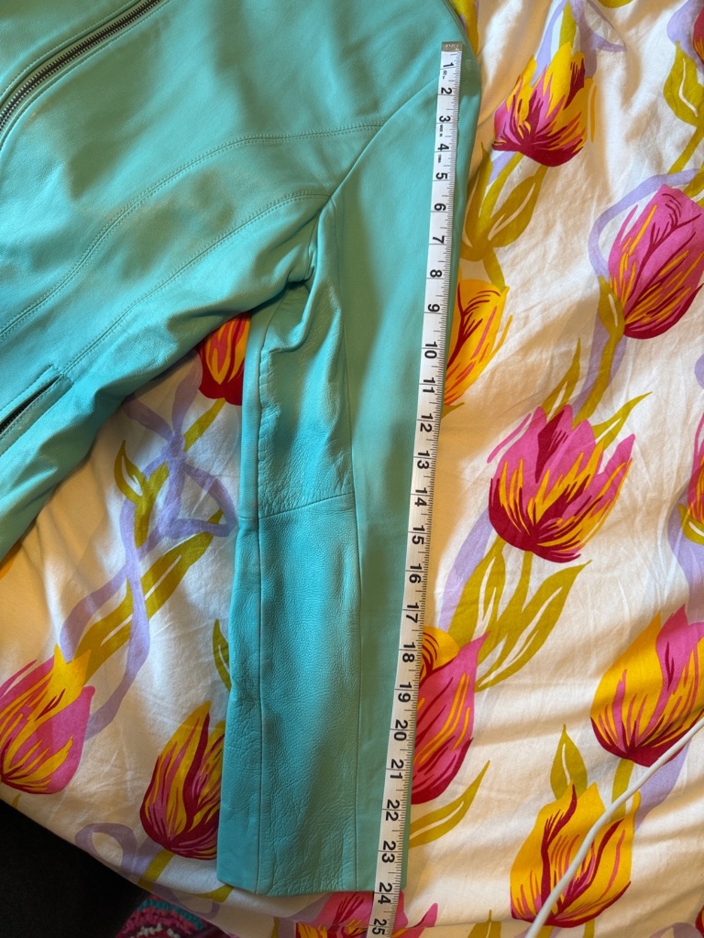 Wilsons Leather Aqua Zip-Front Women's Leather Jacket - Picture 8 of 8